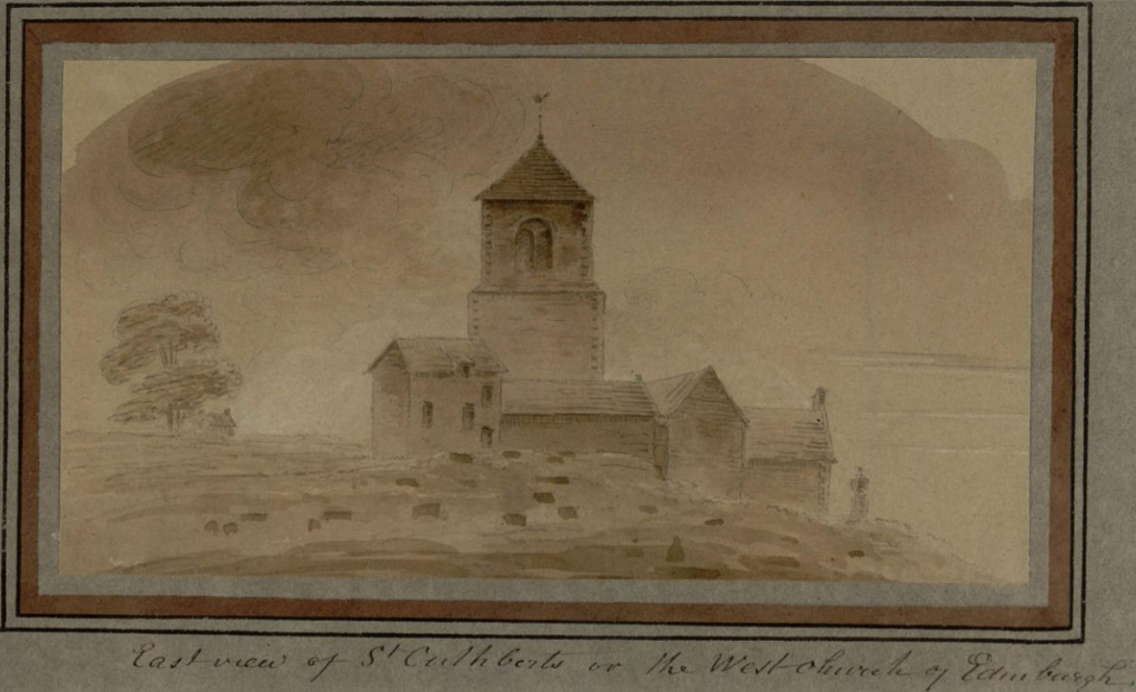 East View of St. Cuthberts or The West Church of Edinburgh, James Skene, 1827 © Edinburgh City Libraries)