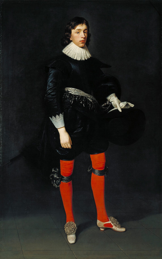 James Hamilton (junior) as Earl of Arran in 1623. Aged 17, he will become the 3rd Marquess of Hamilton on his father's death in 1625. by Daniël Mijtens