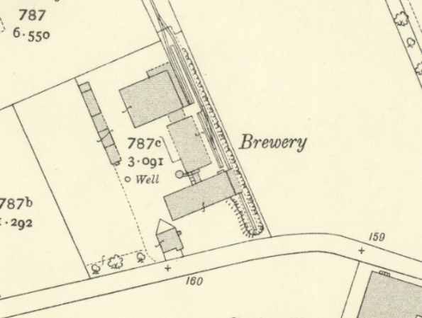 The Raeburn Brewery at Craigmillar. OS 1:25 inch map, 1913 Survey. Reproduced with the permission of the National Library of Scotland