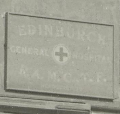 EDINBURGH. GENERAL HOSPITAL. RAMCTF. HEADQUARTERS