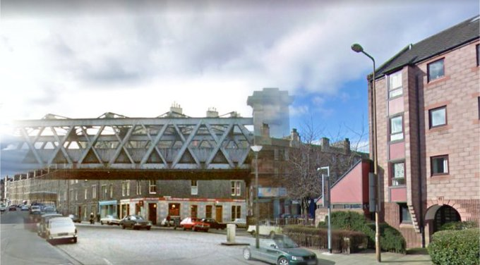Easter Road #NowAndThen, original 1974 image from Edinphoto