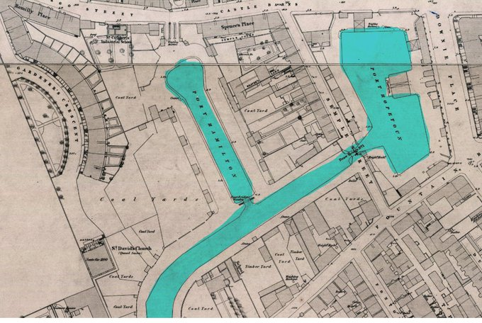 OS 1849 Town Plan. Reproduced with the permission of the National Library of Scotland