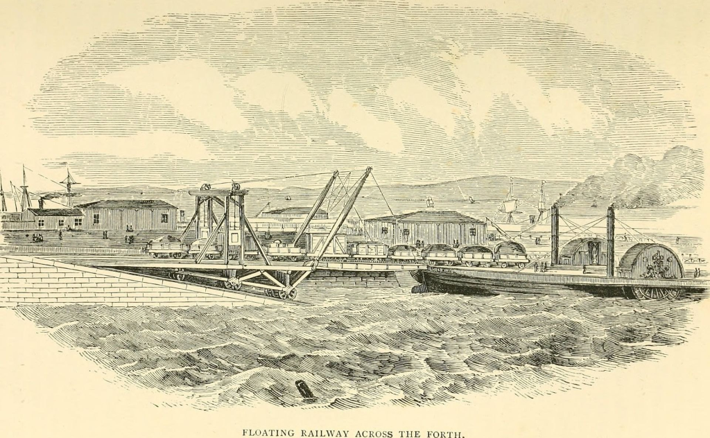 Bouch's "floating railway", a rather ingenious solution to the problem of bridging the Forth by rail