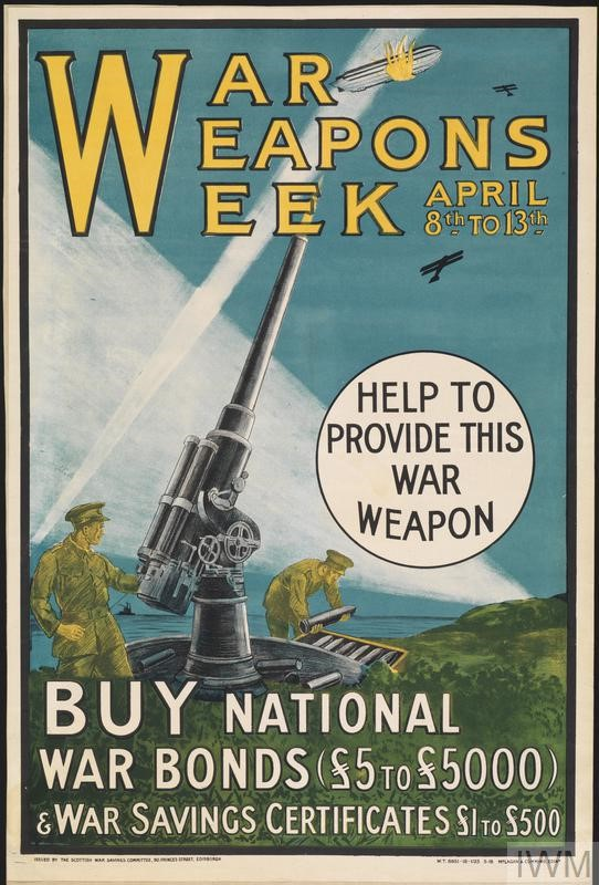 Scottish War Weapons Week poster. IWM PST 10244