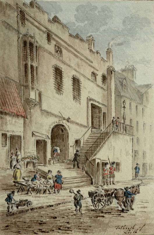 Leith Tolbooth by James Skene, 1818. © Edinburgh City Libraries