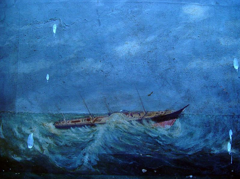 Unidentified steamer in a storm, © Aberdeen Maritime Museum