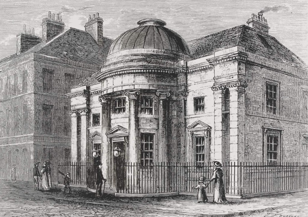 The Leith Banking Company HQ, an engraving by H. S. Storer in 1820. © Edinburgh City Libraries