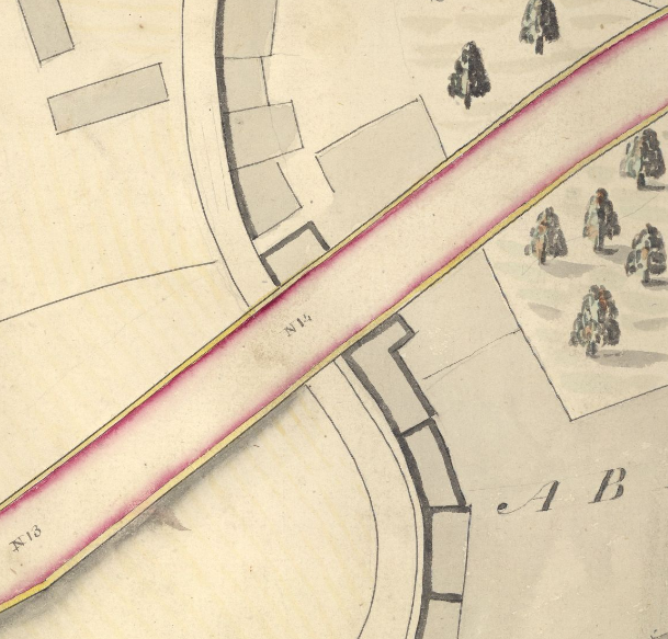 Plan for a new road or street from the Muscleburgh [sic] road, at or near Jocks Lodge to Princes Street, Edinburgh. Reproduced with the permission of the National Library of Scotland