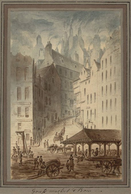 Grassmarket and Bow, James Skene, 1827, © Edinburgh City Libraries